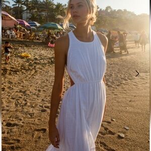 NWT Billabong Shore Thing Maxi Dress White Size M/10